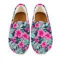 Pink Hibiscus Tropical Pattern Print Casual Shoes