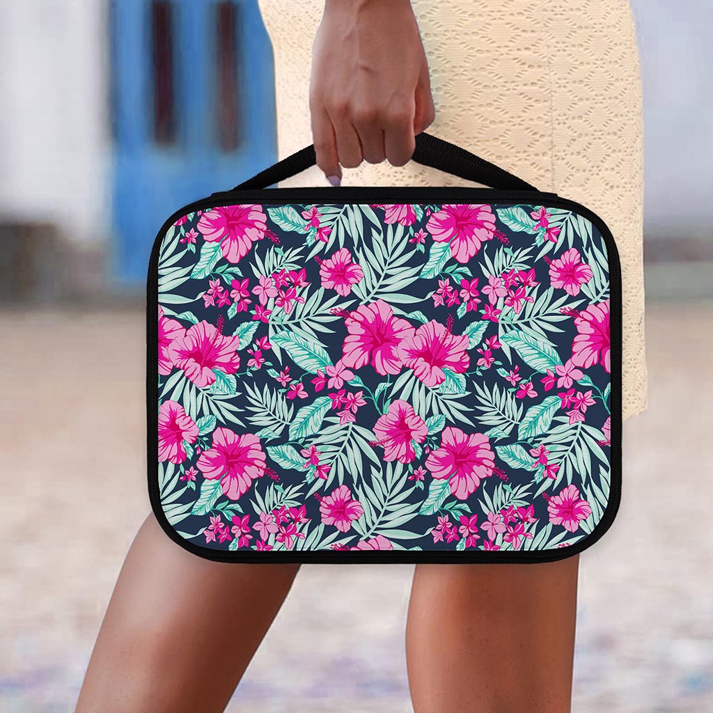 Pink Hibiscus Tropical Pattern Print Classic Bible Case