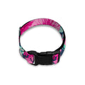 Pink Hibiscus Tropical Pattern Print Dog Collar