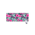 Pink Hibiscus Tropical Pattern Print Extended Mouse Pad