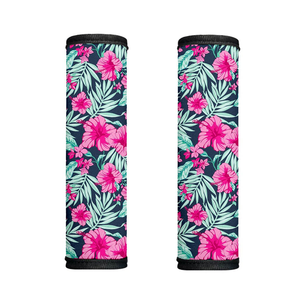 Pink Hibiscus Tropical Pattern Print Handle Covers