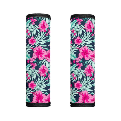 Pink Hibiscus Tropical Pattern Print Handle Covers