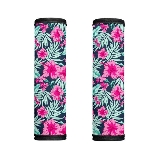 Pink Hibiscus Tropical Pattern Print Handle Covers