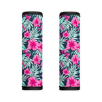 Pink Hibiscus Tropical Pattern Print Handle Covers