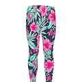 Pink Hibiscus Tropical Pattern Print Men's Leggings