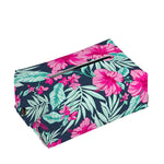 Pink Hibiscus Tropical Pattern Print Rectangle Tissue Box Cover