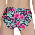 Pink Hibiscus Tropical Pattern Print Women's Panties