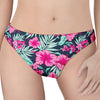 Pink Hibiscus Tropical Pattern Print Women's Thong