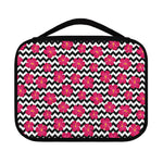 Pink Hibiscus Zigzag Pattern Print Classic Bible Case