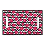 Pink Hibiscus Zigzag Pattern Print Golf Cart Seat Cover