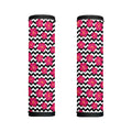 Pink Hibiscus Zigzag Pattern Print Handle Covers