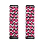 Pink Hibiscus Zigzag Pattern Print Handle Covers