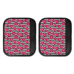 Pink Hibiscus Zigzag Pattern Print Handle Covers