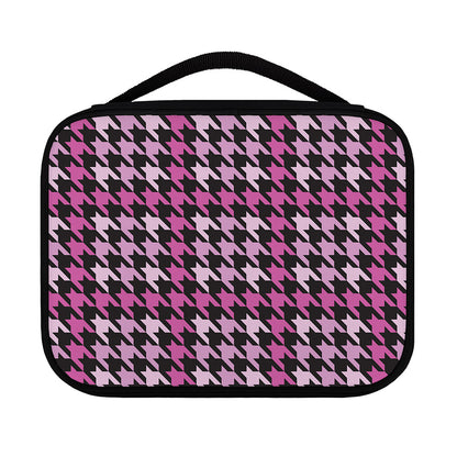 Pink Houndstooth Pattern Print Classic Bible Case