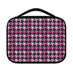 Pink Houndstooth Pattern Print Classic Bible Case