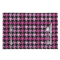 Pink Houndstooth Pattern Print Placemat