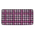 Pink Houndstooth Pattern Print Towel