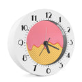 Pink Ice Cream Melted Print Alarm Clock