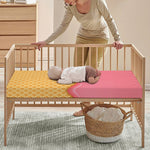 Pink Ice Cream Melted Print Baby Crib Sheet