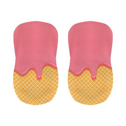 Pink Ice Cream Melted Print Bar Stool Covers