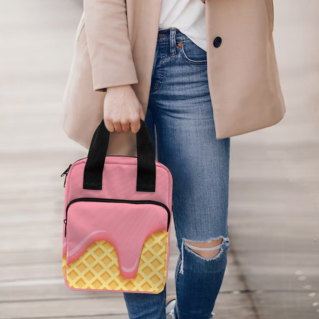 Pink Ice Cream Melted Print Bible Tote Bag