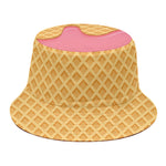 Pink Ice Cream Melted Print Bucket Hat