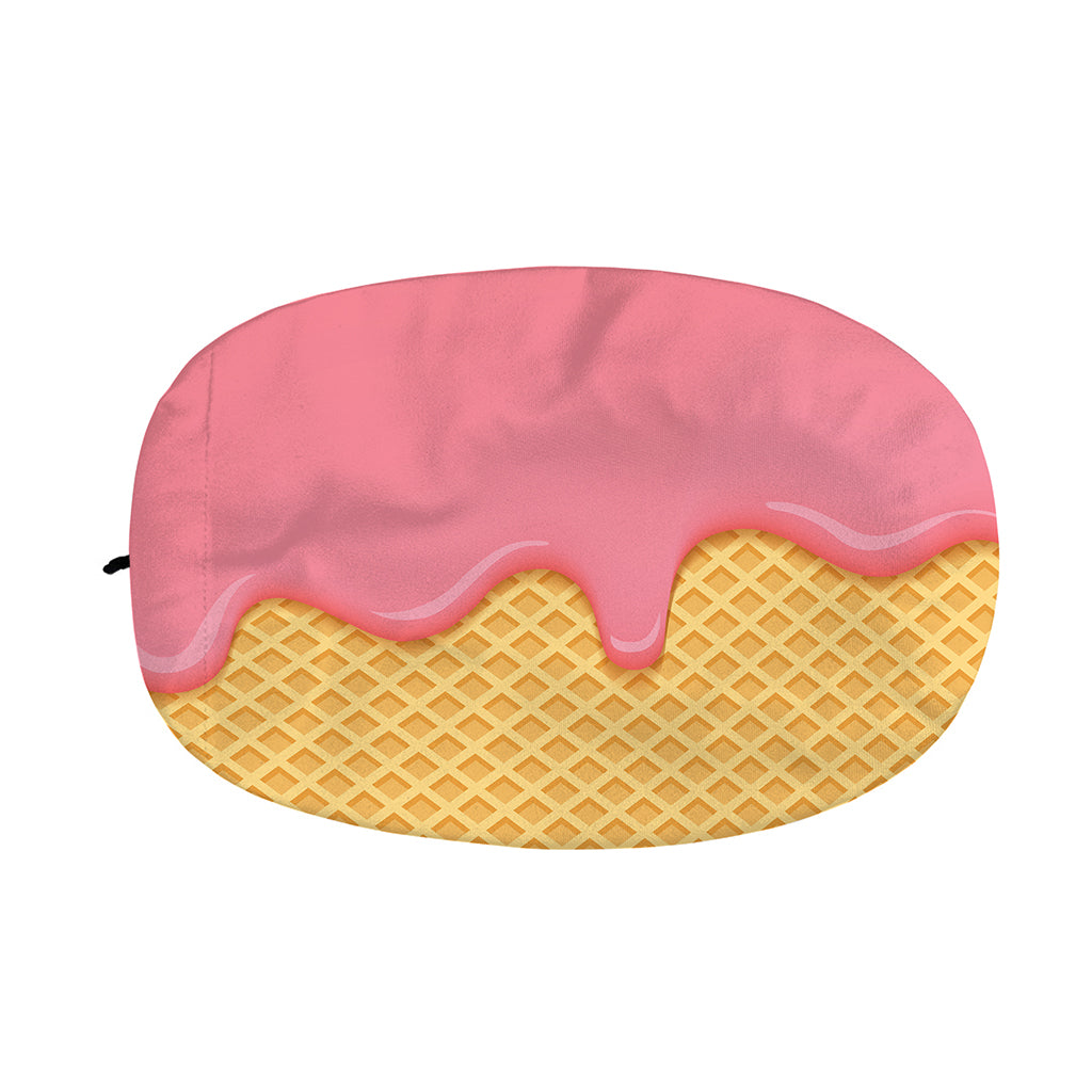 Pink Ice Cream Melted Print Car Side Mirror Covers