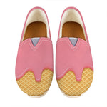 Pink Ice Cream Melted Print Casual Shoes