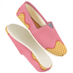 Pink Ice Cream Melted Print Casual Shoes
