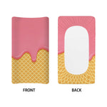 Pink Ice Cream Melted Print Changing Pad Cover