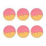 Pink Ice Cream Melted Print Coaster Set