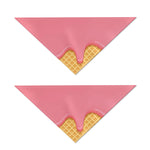 Pink Ice Cream Melted Print Dog Bandana