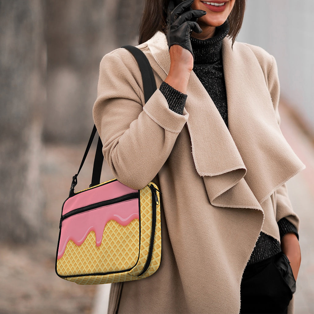 Pink Ice Cream Melted Print Double Strap Bible Bag