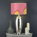 Pink Ice Cream Melted Print Drum Lamp Shade