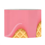 Pink Ice Cream Melted Print Drum Lamp Shade