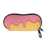 Pink Ice Cream Melted Print Glasses Case