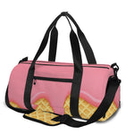 Pink Ice Cream Melted Print Gym Bag