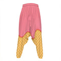 Pink Ice Cream Melted Print Hammer Pants
