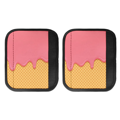 Pink Ice Cream Melted Print Handle Covers