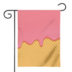 Pink Ice Cream Melted Print House Flag