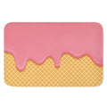 Pink Ice Cream Melted Print Indoor Door Mat
