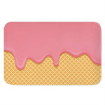 Pink Ice Cream Melted Print Indoor Door Mat