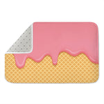 Pink Ice Cream Melted Print Indoor Door Mat