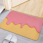 Pink Ice Cream Melted Print Indoor Door Mat