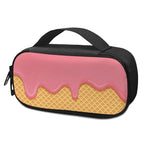 Pink Ice Cream Melted Print Insulin Cooler Travel Case