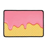 Pink Ice Cream Melted Print Kitchen Mat