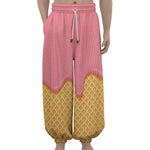 Pink Ice Cream Melted Print Lantern Pants
