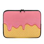 Pink Ice Cream Melted Print Laptop Sleeve