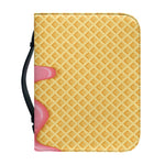 Pink Ice Cream Melted Print Leather Bible Cover