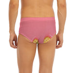 Pink Ice Cream Melted Print Men's Briefs